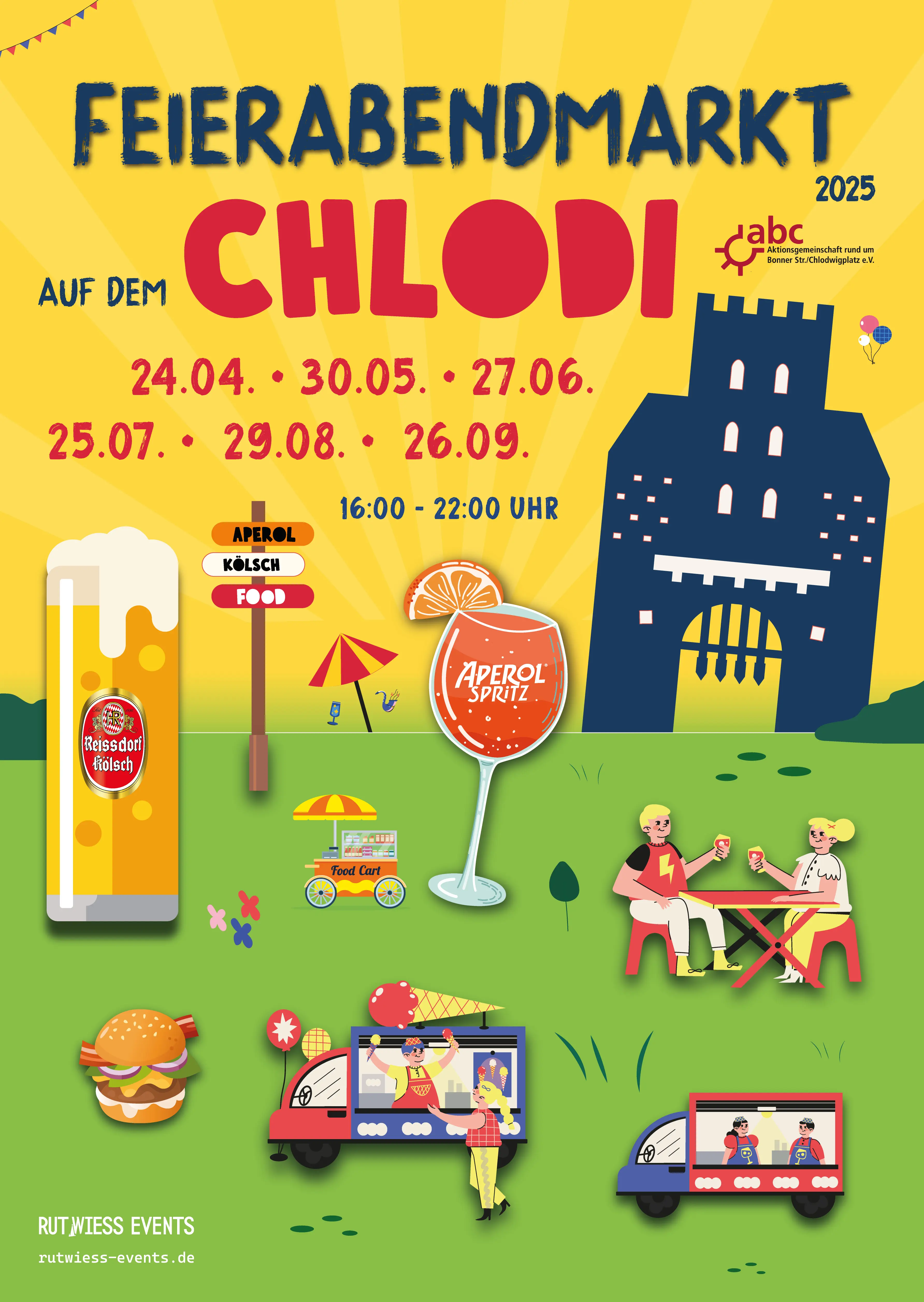 
Illustration Feierabendmarkt auf dem Chlodwigplatz für 2025
